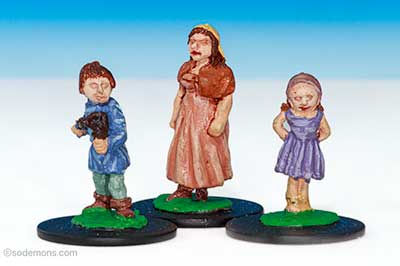 Villager's Wife & Village Children