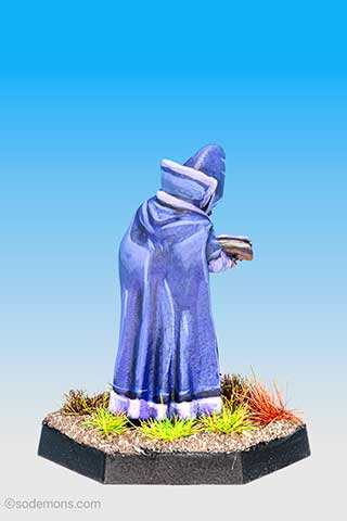 Wizard in Hat Reading From Spell Book