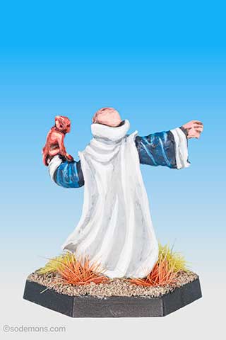 Wizard Pointing with Monkey on Wrist