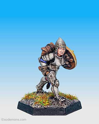 FTF20 Female Fighter in Plate Armour with Axe