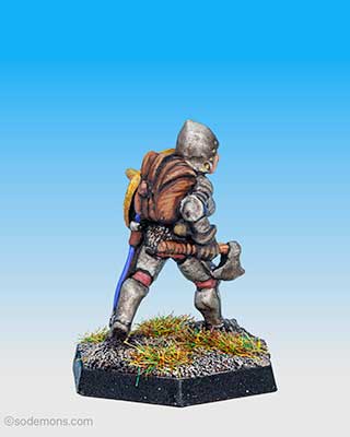 FTF20 Female Fighter in Plate Armour with Axe