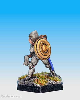 FTF20 Female Fighter in Plate Armour with Axe