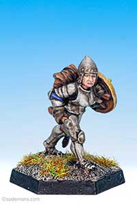 FTF20 Female Fighter in Plate Armour with Axe