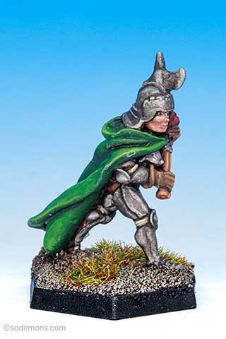FTF37 Female Fighter with Poleaxe