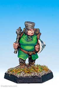 FTF59 Fat Lady Fighter with Mace