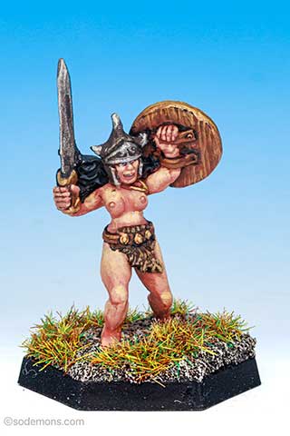 FTF61 Amazon with Sword and Shield