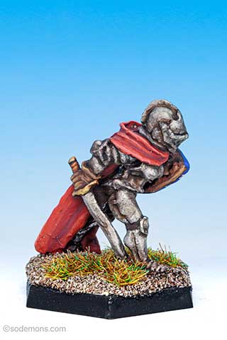 FTF62 Female Fighter in Plate Armour with Closed Helm