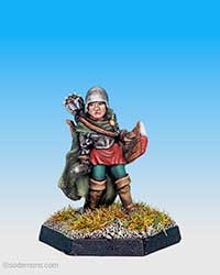 (-24) Female Fighter with Breastplate, Sword, and Bow (FA19 v2 variant) (FTF14)