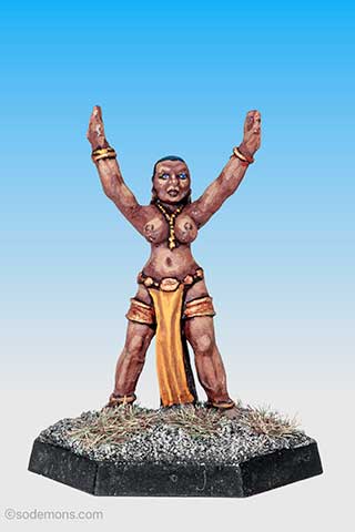 Amazon High Priestess casting Spell (C03C1-3)