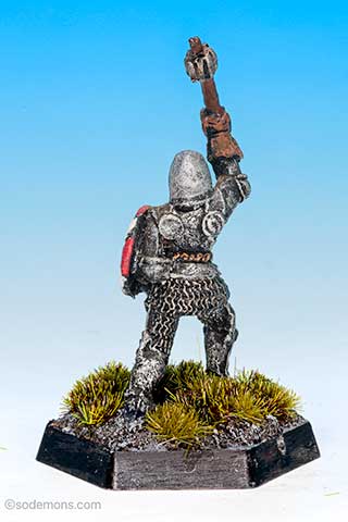 Armoured Female Cleric with Shield  (C03C1-5)