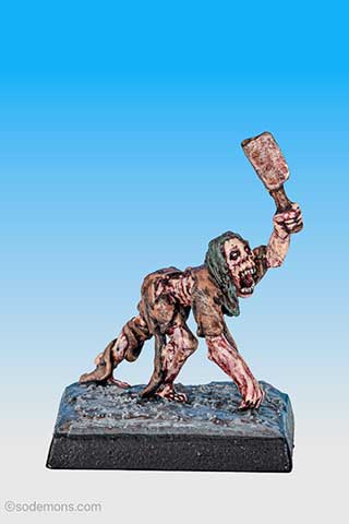 C19 Zombie crawling with Cleaver