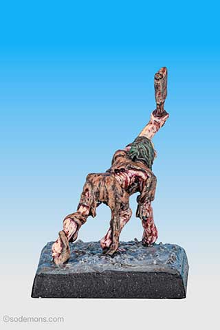 C19 Zombie crawling with Cleaver
