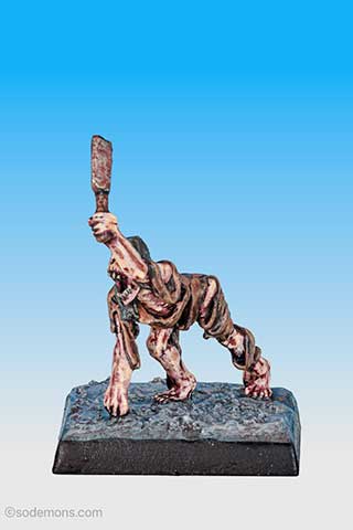 C19 Zombie crawling with Cleaver